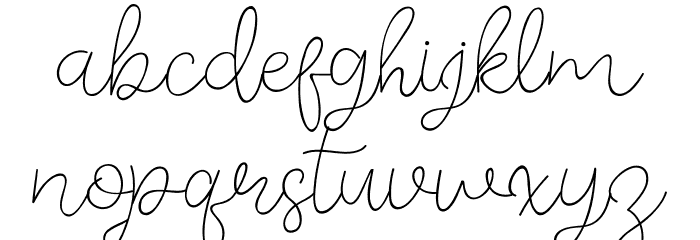 Memory of 2018 Font LOWERCASE