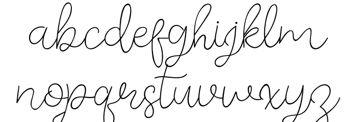 Memory of 2018 Font LOWERCASE