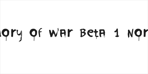 Memory of War Beta 1 Normal Logo