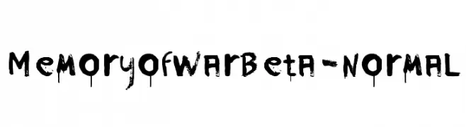 MemoryofWarBeta-Normal  les polices de caractères gratuit tlcharger