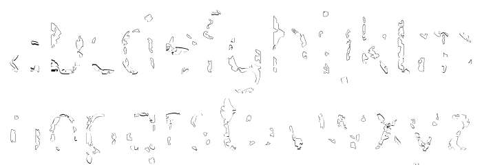 Memoryshadow Regular Font LOWERCASE