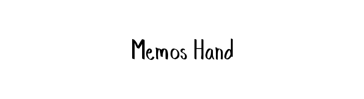 Memos Hand  Free Fonts Download