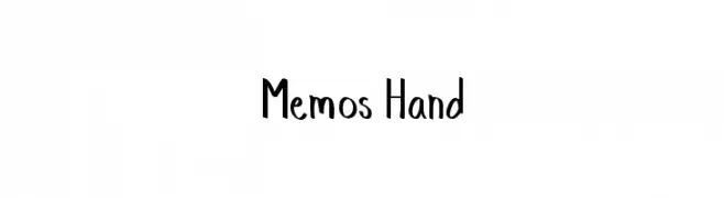 Memos Hand  フリーフォントのダウンロード