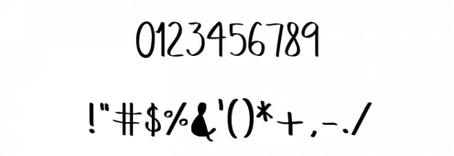 Memos Hand Font OTHER CHARS