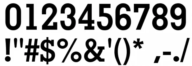 Memphis-Bold フォント その他の文字