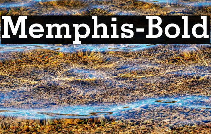 Memphis-Bold フォント examples