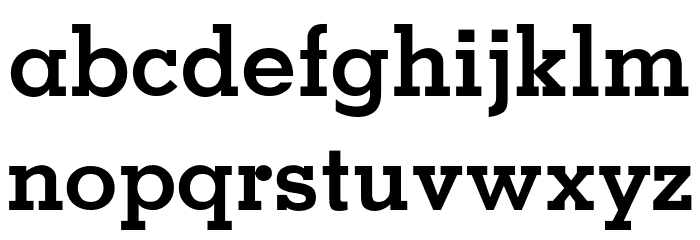 Memphis-Bold フォント 小文字