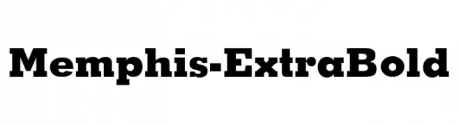 Memphis-ExtraBold  नि: शुल्क फ़ॉन्ट्स डाउनलोड
