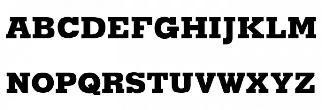 Memphis-ExtraBold フォント 大文字