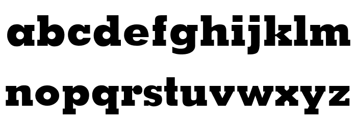 Memphis-ExtraBold Font LOWERCASE