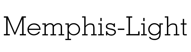 Memphis-Light Font