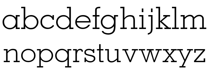 Memphis-Light Font LOWERCASE