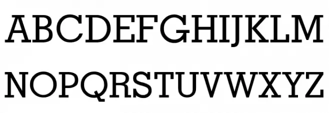 Memphis-Medium フォント 大文字