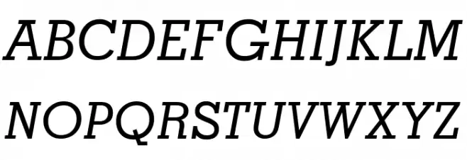 Memphis-MediumItalic Polices MAJUSCULES