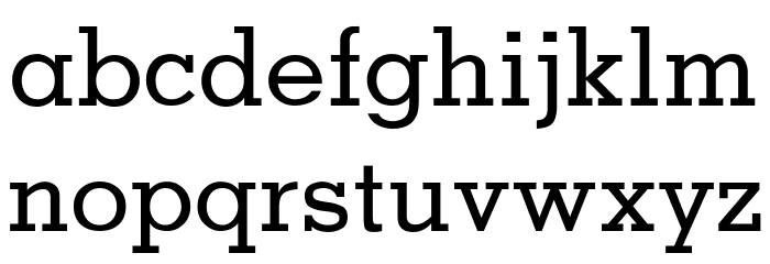 Memphis-Medium Font LOWERCASE