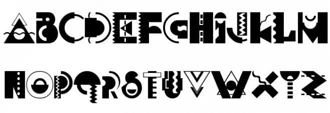 MemphisDisplay Schriftart Groß