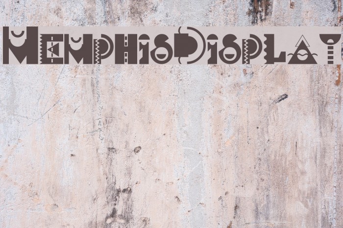 MemphisDisplay Font examples