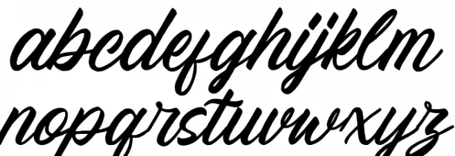 Memphis フォント 小文字