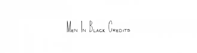 Men In Black Credits  Frei Schriftart Herunterladen