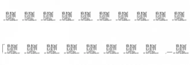 Men In Black Credits Font OTHER CHARS