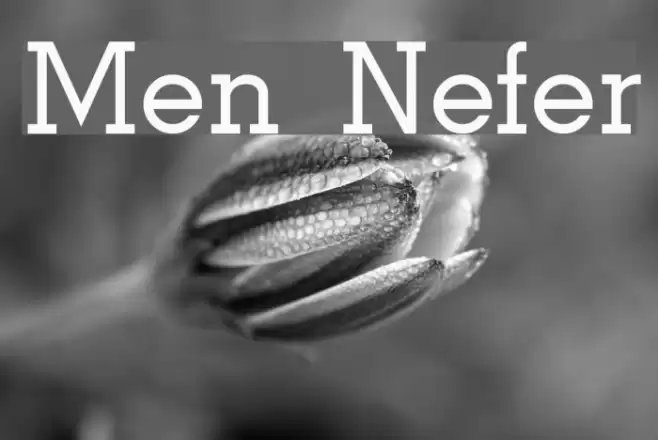 Men Nefer Font examples
