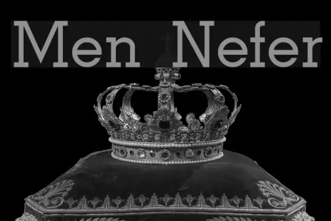 Men Nefer Font examples