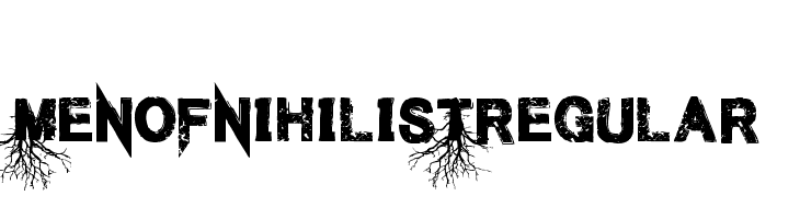 Men of Nihilist Regular  नि: शुल्क फ़ॉन्ट्स डाउनलोड