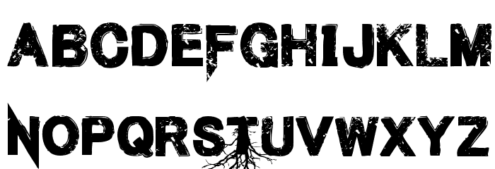 Men of Nihilist Regular Font LOWERCASE