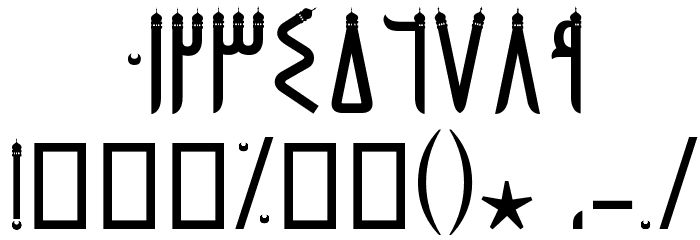 Menaar Font OTHER CHARS