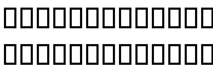 Menaar Font LOWERCASE