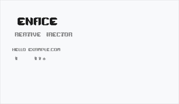 Menace Business Card