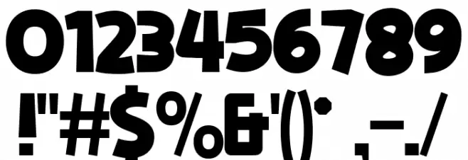 Mencran! Font OTHER CHARS