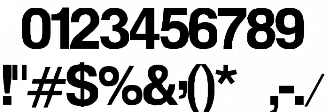 Mendel Siddur Bold Font OTHER CHARS
