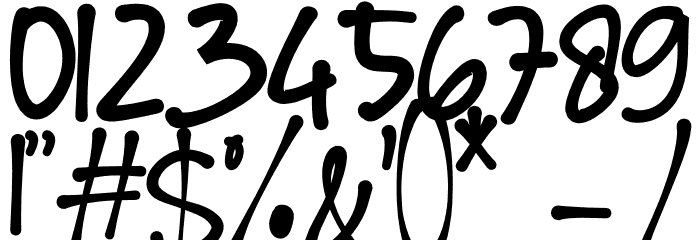 Mendello Demo Font OTHER CHARS