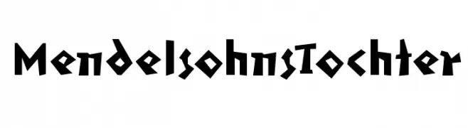 MendelsohnsTochter  नि: शुल्क फ़ॉन्ट्स डाउनलोड