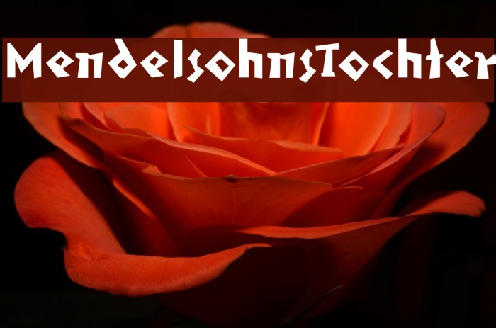 MendelsohnsTochter Font examples