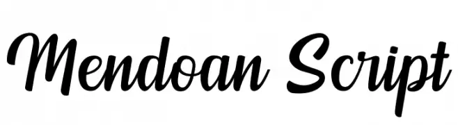 Mendoan Script  les polices de caractères gratuit tlcharger