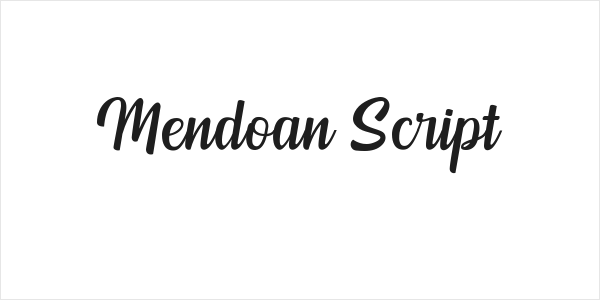 Mendoan Script Logo