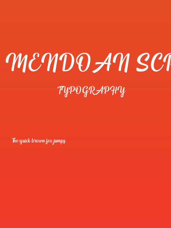 Mendoan Script Poster