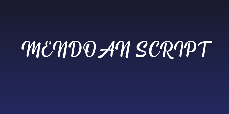Mendoan Script Social Header