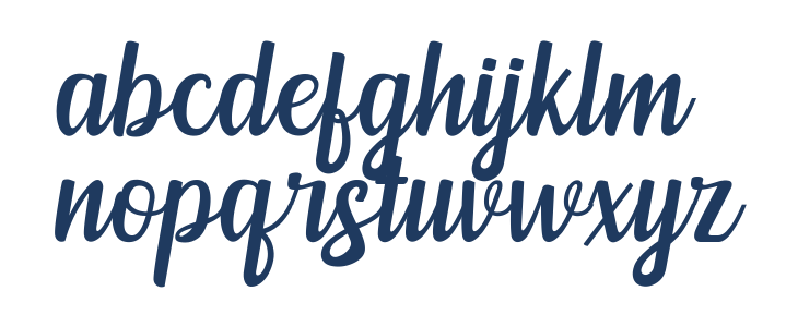Mendoan Script Lowercase