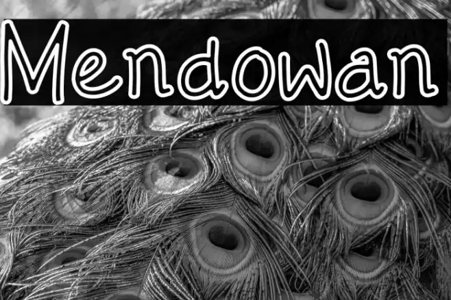 Mendowan Font examples