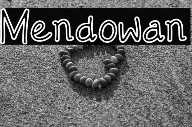 Mendowan Font examples