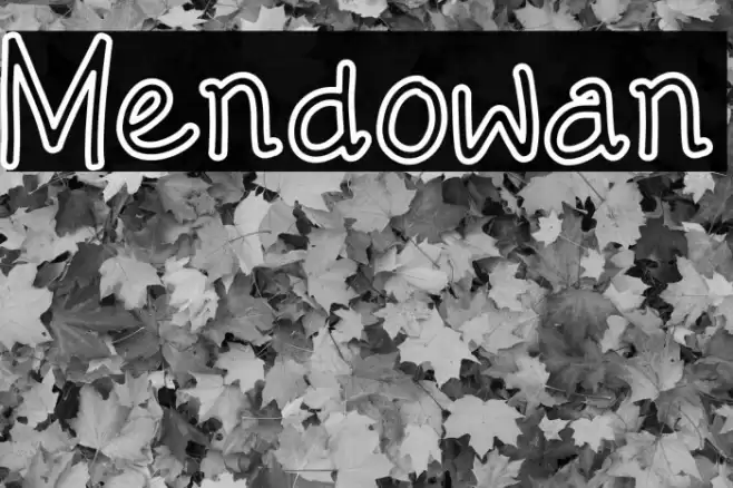 Mendowan Font examples