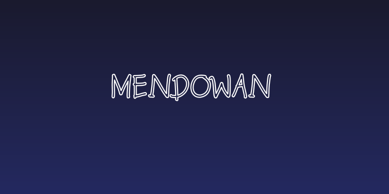 Mendowan Social Header