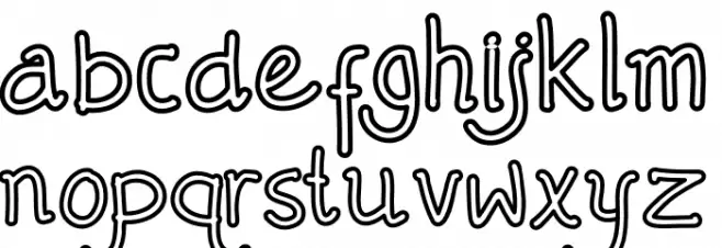 Mendowan Font Litere mici