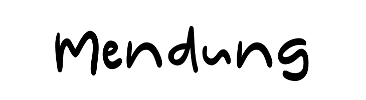 Mendung  Frei Schriftart Herunterladen
