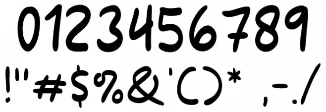 Mendung Font OTHER CHARS