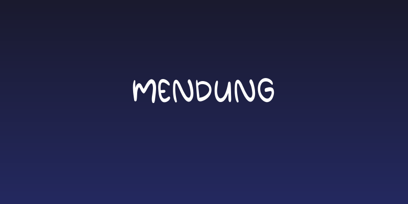 Mendung Social Header