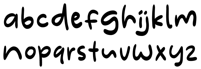 Mendung Font LOWERCASE